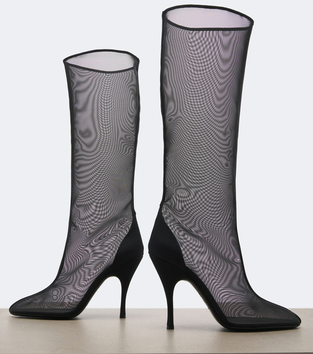 Alaïa Mesh knee-high boots