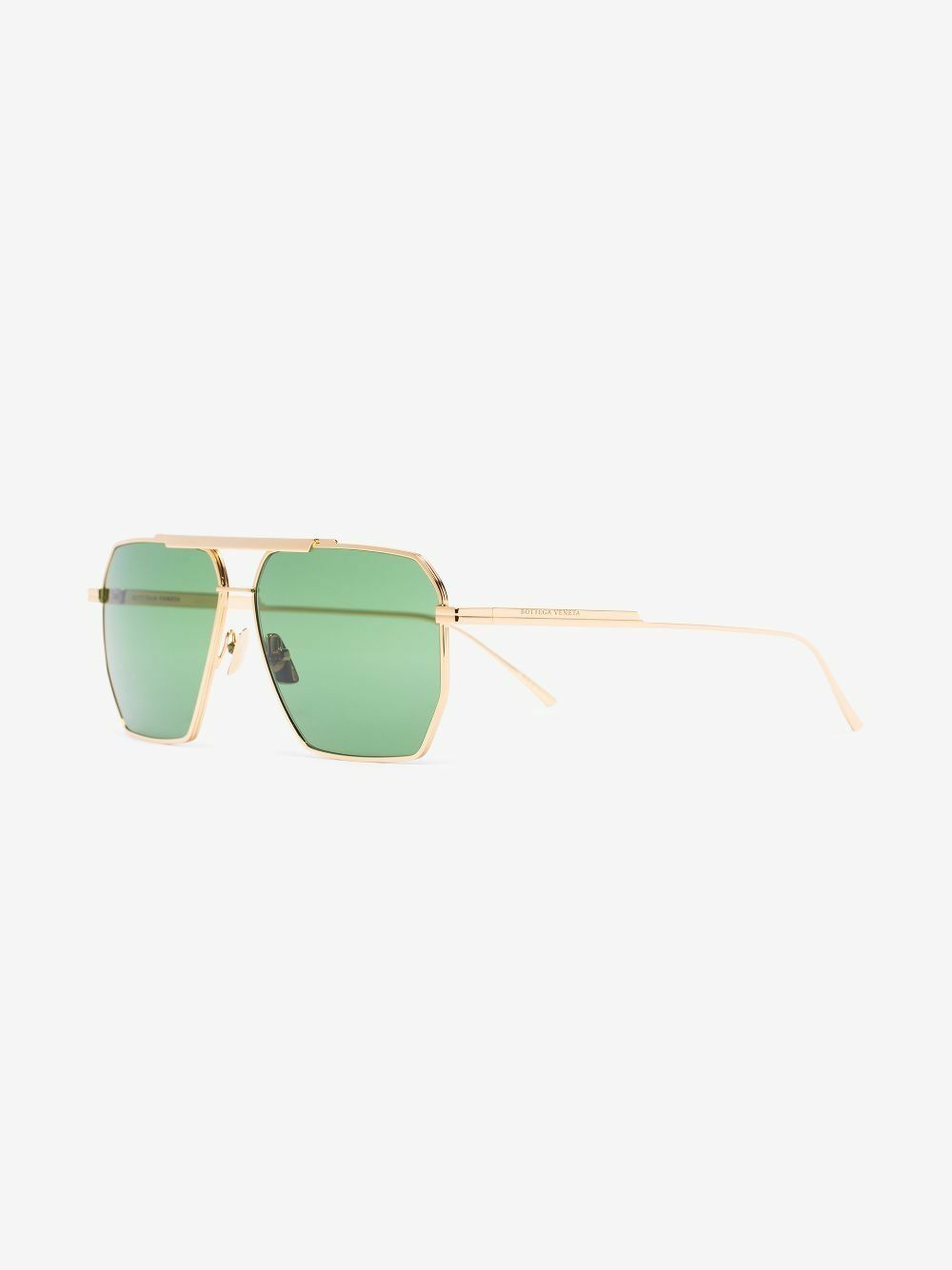 Bottega Veneta Eyewear Gold-Tone Bond Pilot-Frame Sunglasses
