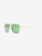 Bottega Veneta Eyewear Gold-Tone Bond Pilot-Frame Sunglasses