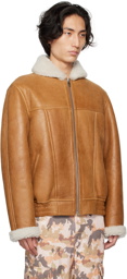 Isabel Marant Tan Alberto Leather Jacket