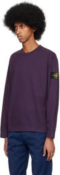 Stone Island Purple Patch Long Sleeve T-Shirt