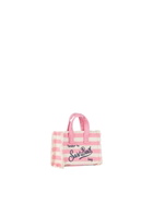 MC2 Saint Barth Pink Striped Cotton Canvas Key Holder
