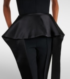 Maticevski Frame peplum satin top