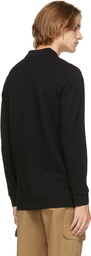 PS by Paul Smith Black Zebra Logo Long Sleeve Polo