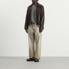 Our Legacy Men's Waxed Bovine Mini Jacket in Matted Brown