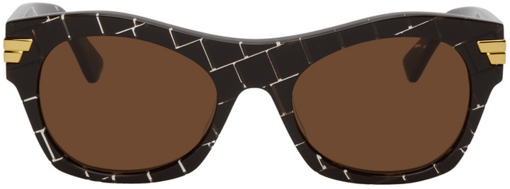 Photo: Bottega Veneta Brown Square Sunglasses