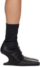 Rick Owens Black Porterville Cantilever Boots