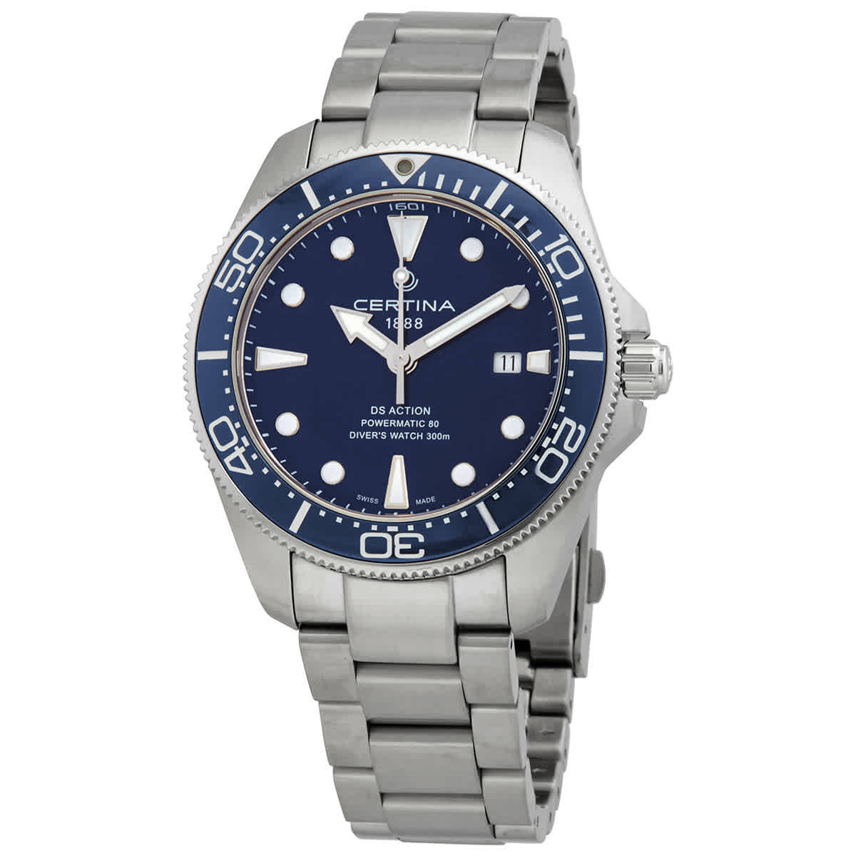 Certina DS Action Diver Automatic Blue Dial Mens Watch C0326071104100