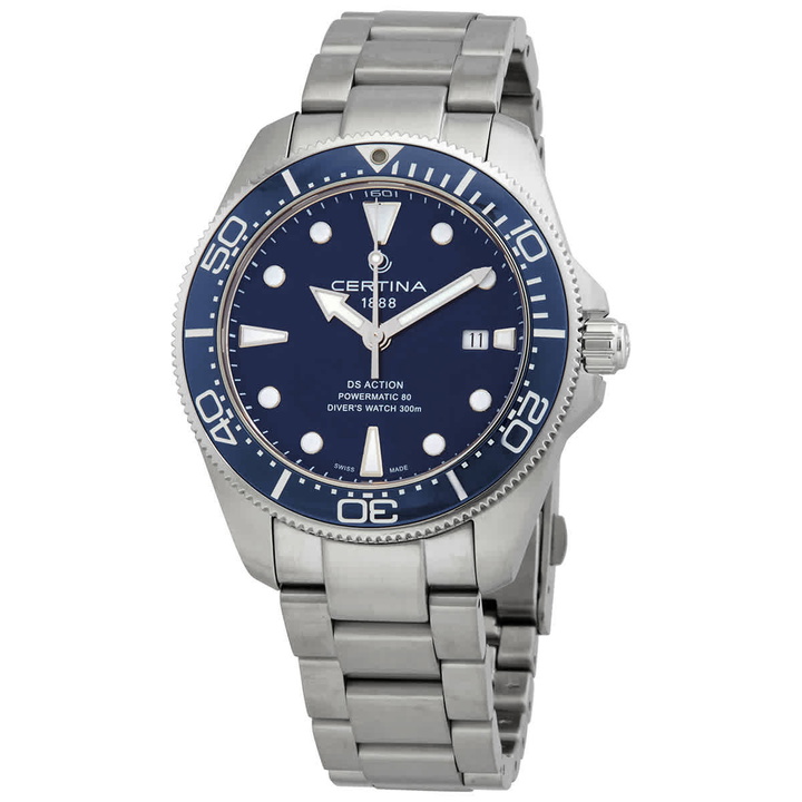 Photo: Certina DS Action Diver Automatic Blue Dial Mens Watch C0326071104100