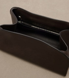 The Row Peggy leather clutch