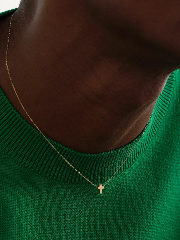 Photo: Mateo - Suspended Cross 14-Karat Gold Pendant Necklace