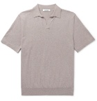 Saman Amel - Slim-Fit Cotton Polo Shirt - Brown