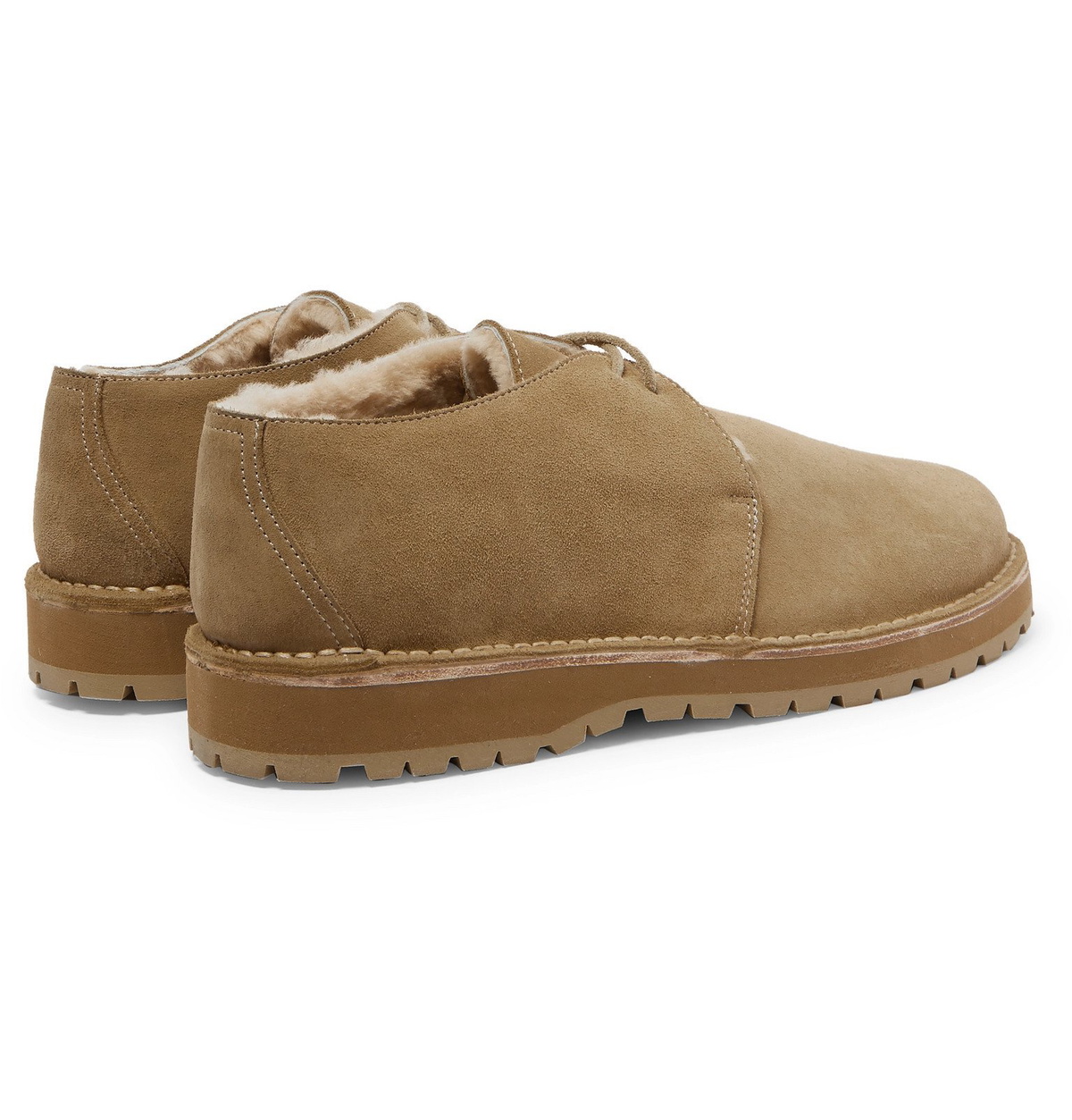 nonnative - Carpenter Shearling-Lined Suede Desert Boots