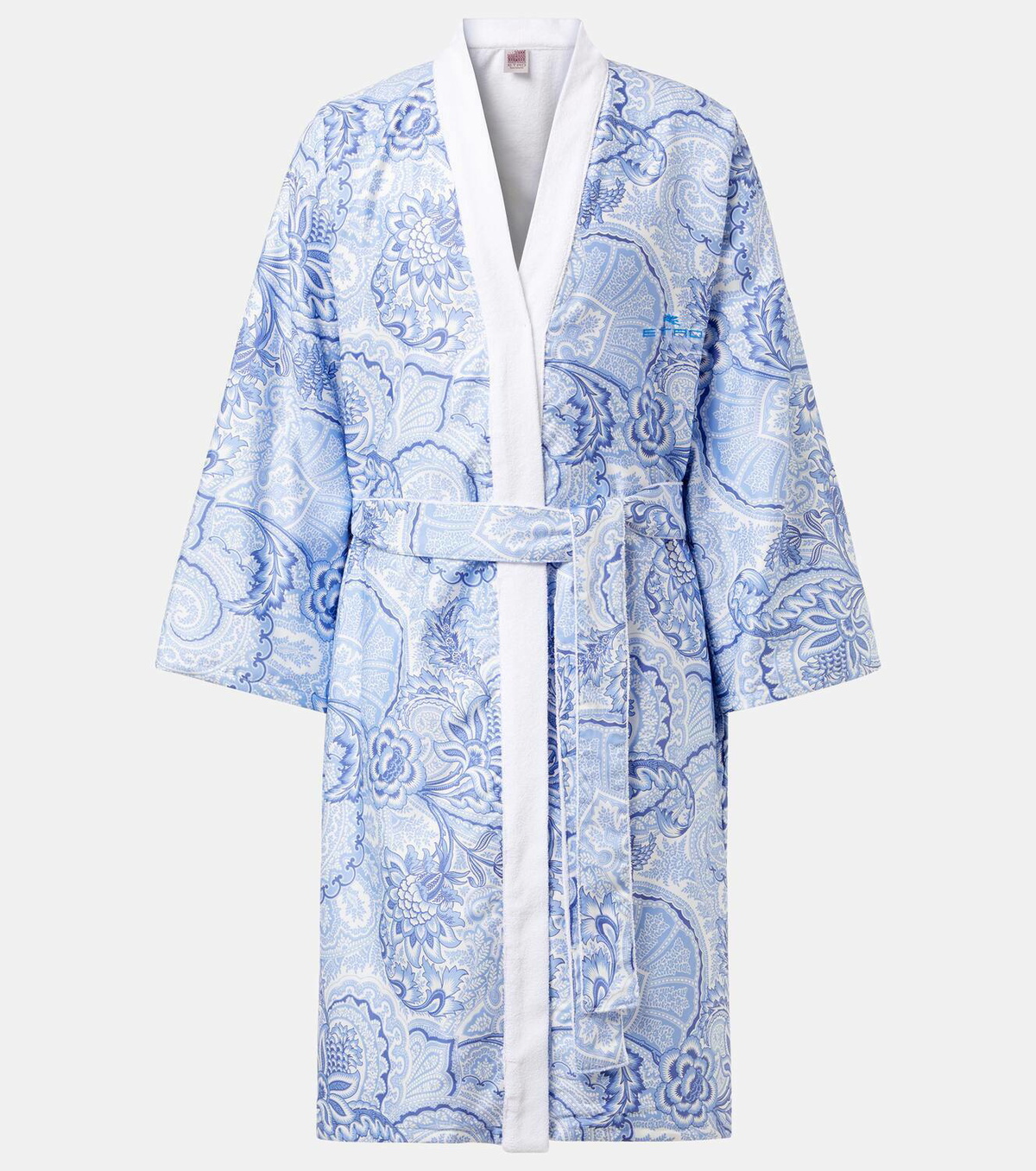 Etro Printed cotton bathrobe