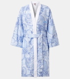 Etro Printed cotton bathrobe