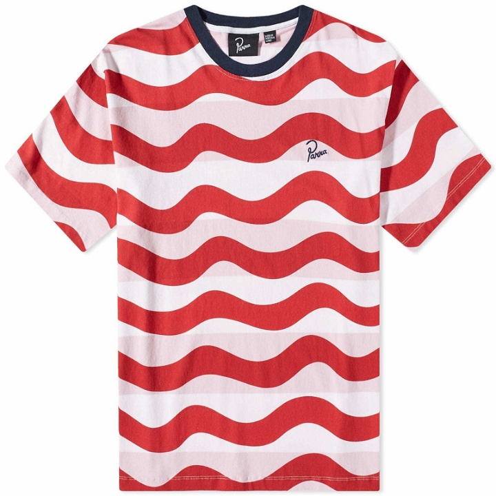Photo: By Parra Men's Striped Over Stripes T-Shirt in Multi