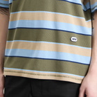 AMI Paris Men's Short Sleeve Oversized Striped T-Shirt in Bleucach/Kaki/Taupe/Encre