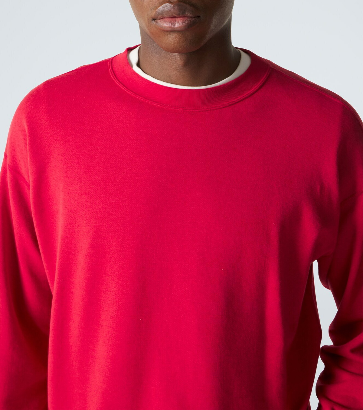 Auralee Cotton, wool and silk sweatshirt