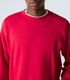 Auralee Cotton, wool and silk sweatshirt