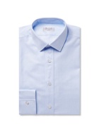 CHARVET - Blue Slim-Fit Striped Cotton Shirt - Blue