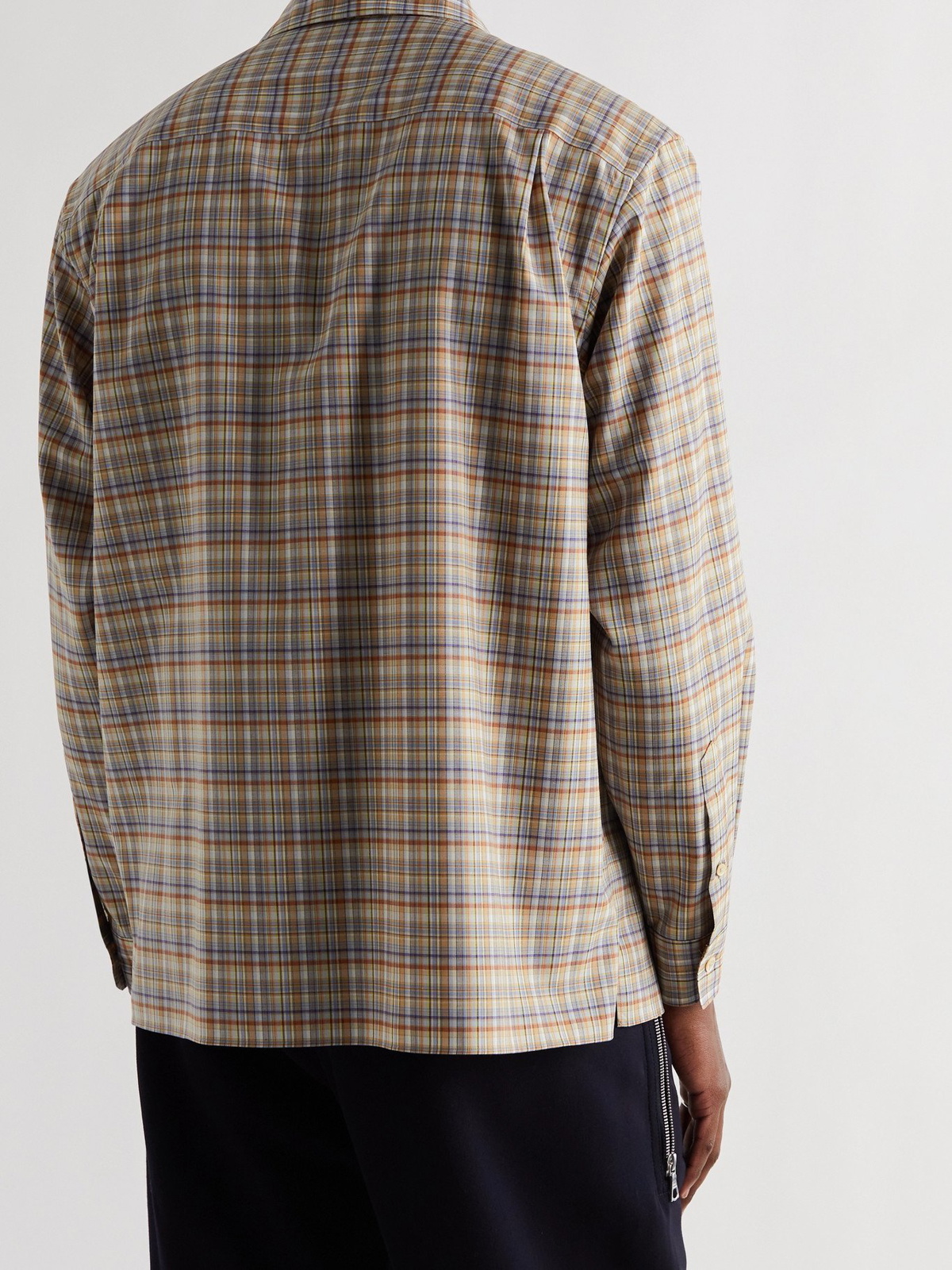 AURALEE - Checked Wool Shirt - Blue - 3 Auralee