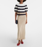 Max Mara Silk satin slip skirt