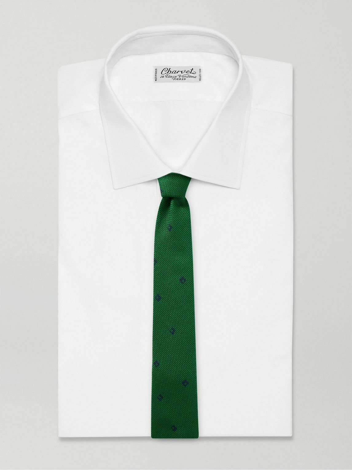 Sid Mashburn - 8cm Printed Cotton-Mesh Tie
