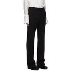 Palomo Spain Black Wool Flare Trousers