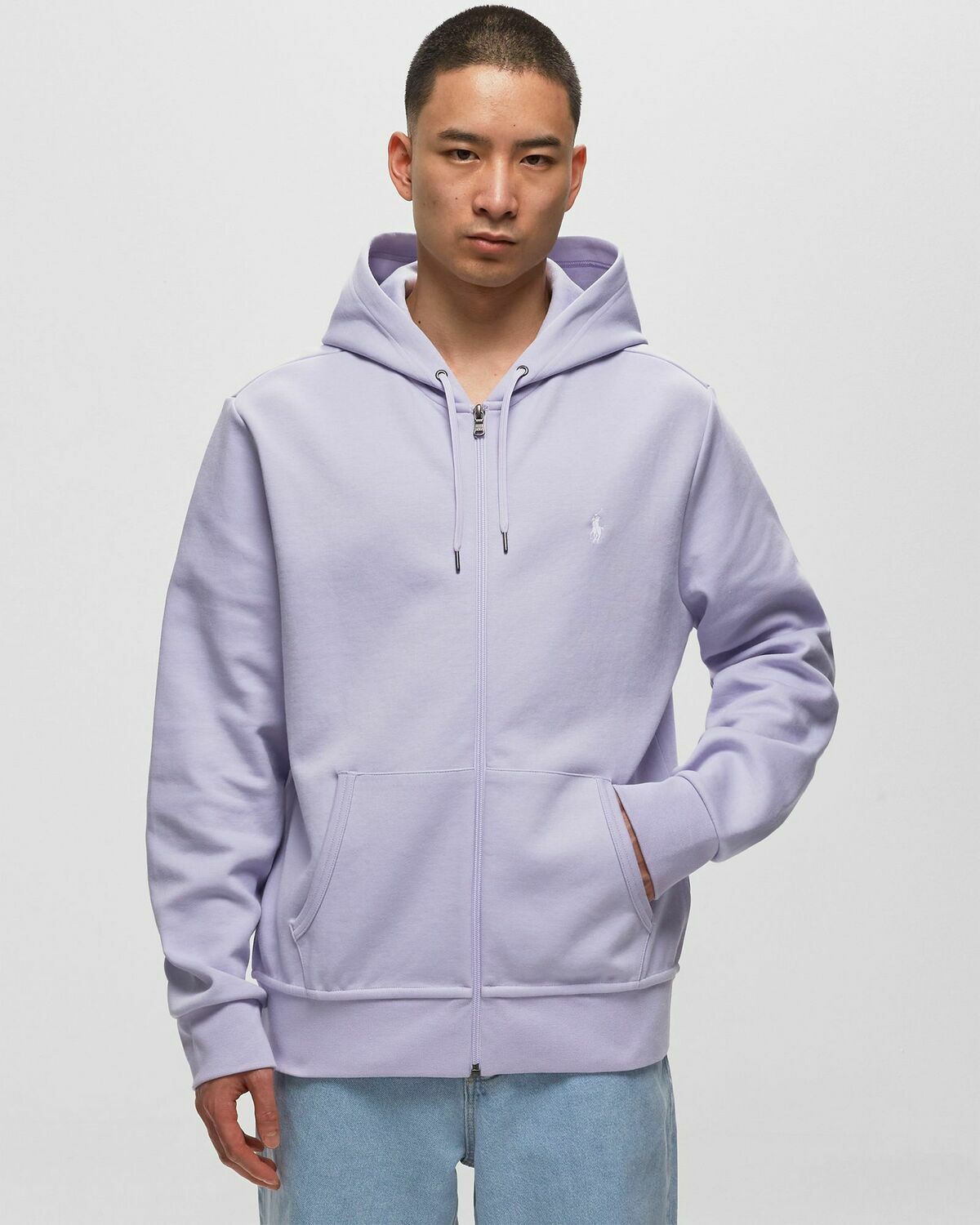 Polo Ralph Lauren Zippered Hoodie Purple Zippers Polo Ralph Lauren