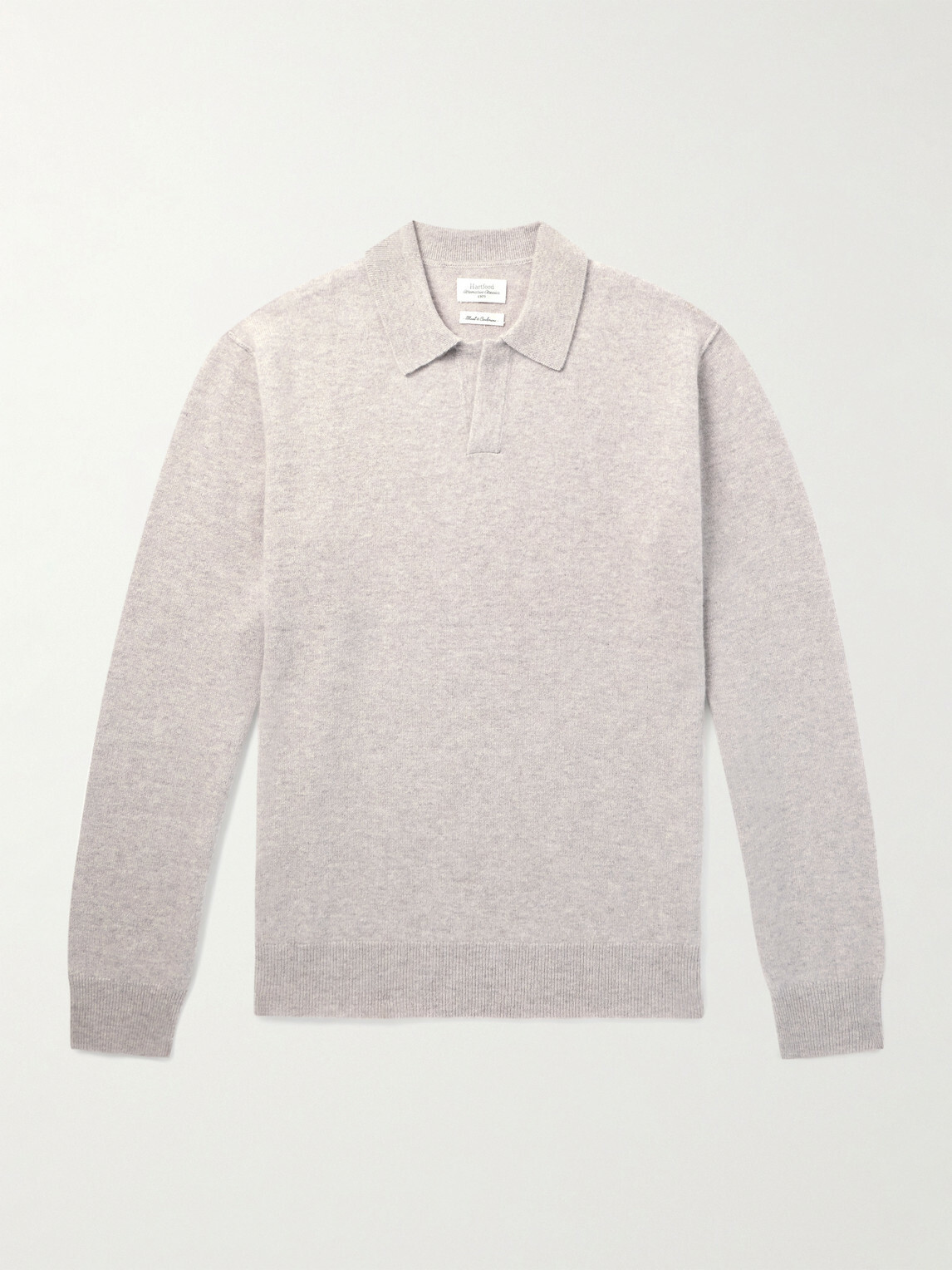 Hartford - Wool and Cashmere-Blend Polo Shirt - Neutrals