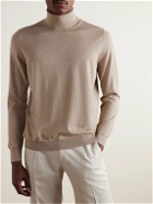 Kiton - Cashmere and Silk-Blend Rollneck Sweater - Neutrals