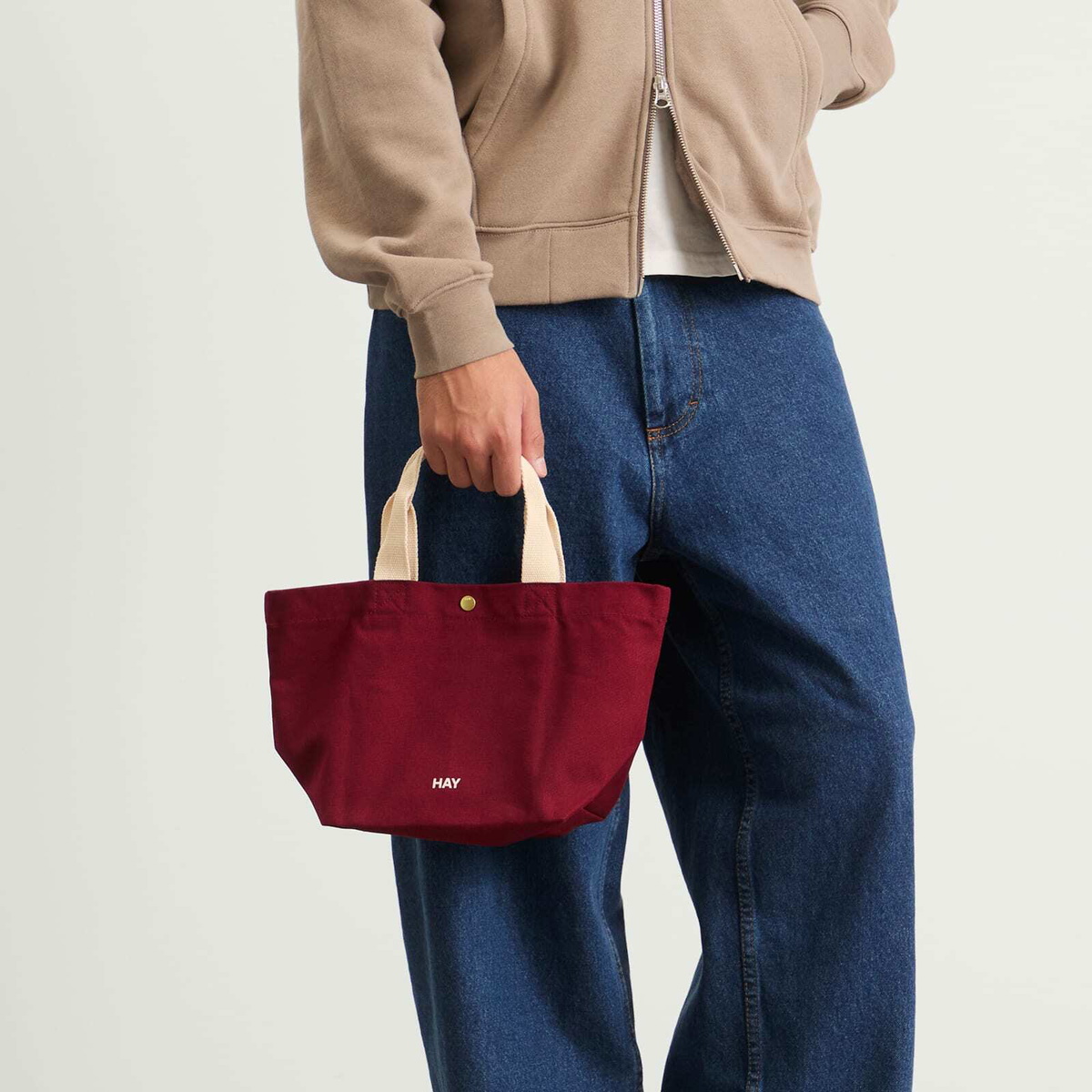 HAY Everyday Tote Bag - Mini in Burgundy 