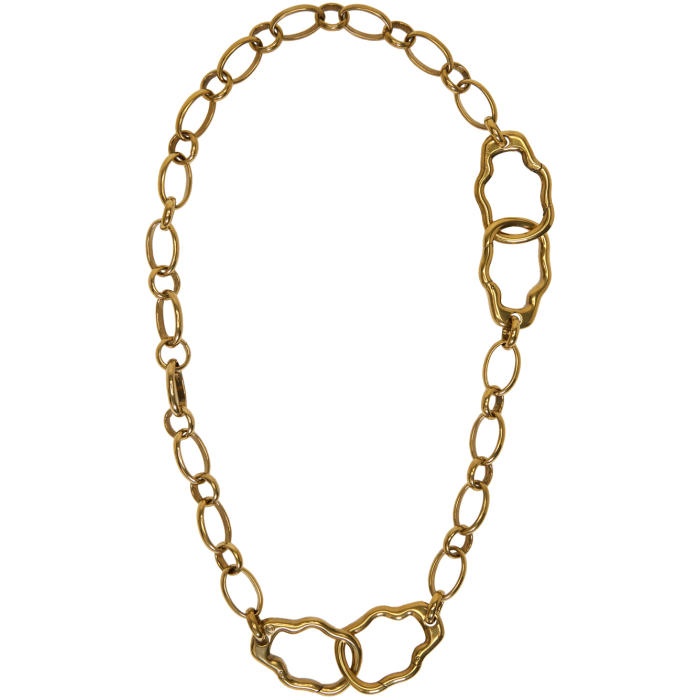 Photo: Alexander McQueen Gold Link Necklace 