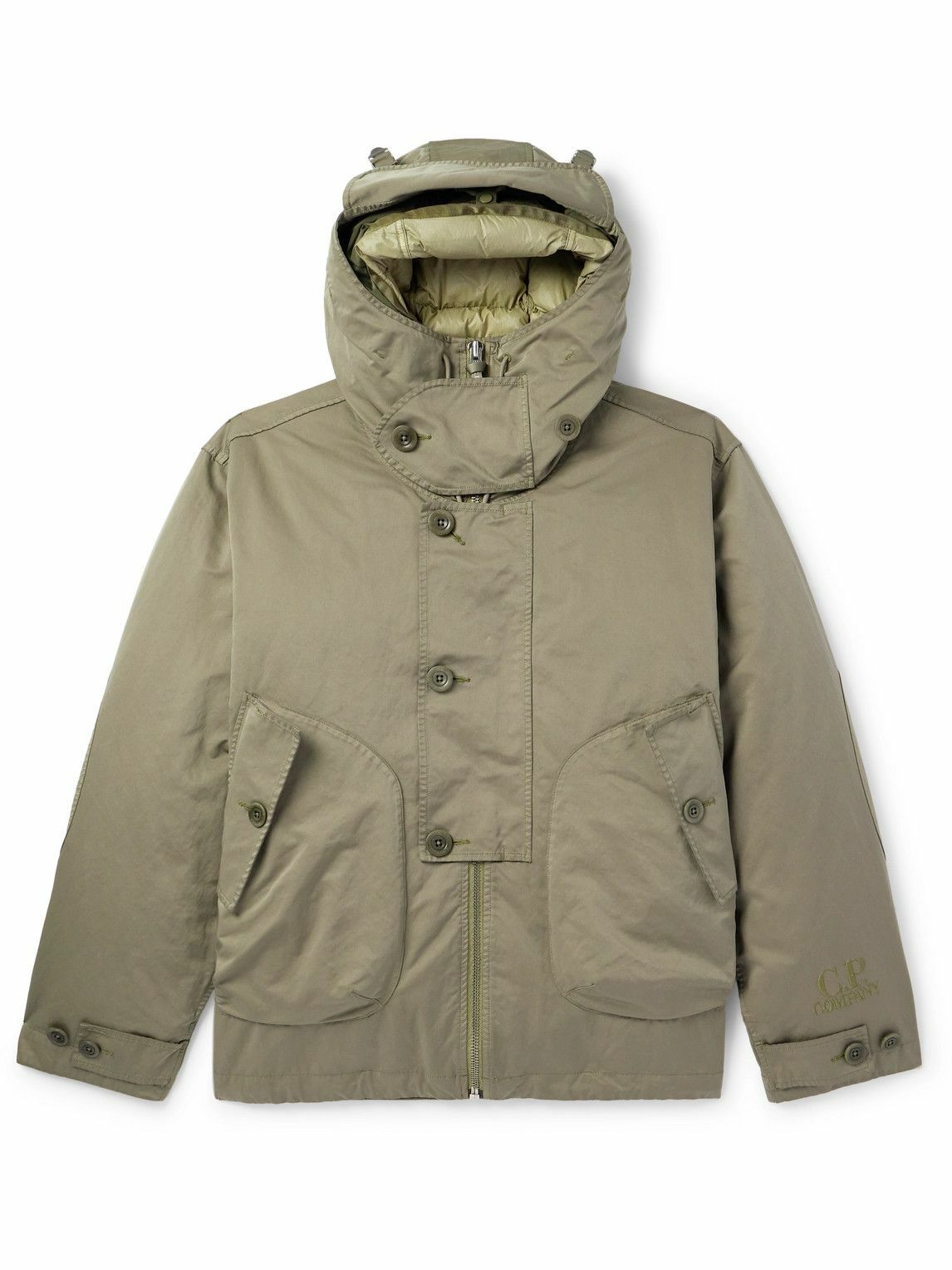 C.P. Company - Garment-Dyed Micro Kei Hooded Jacket - Green