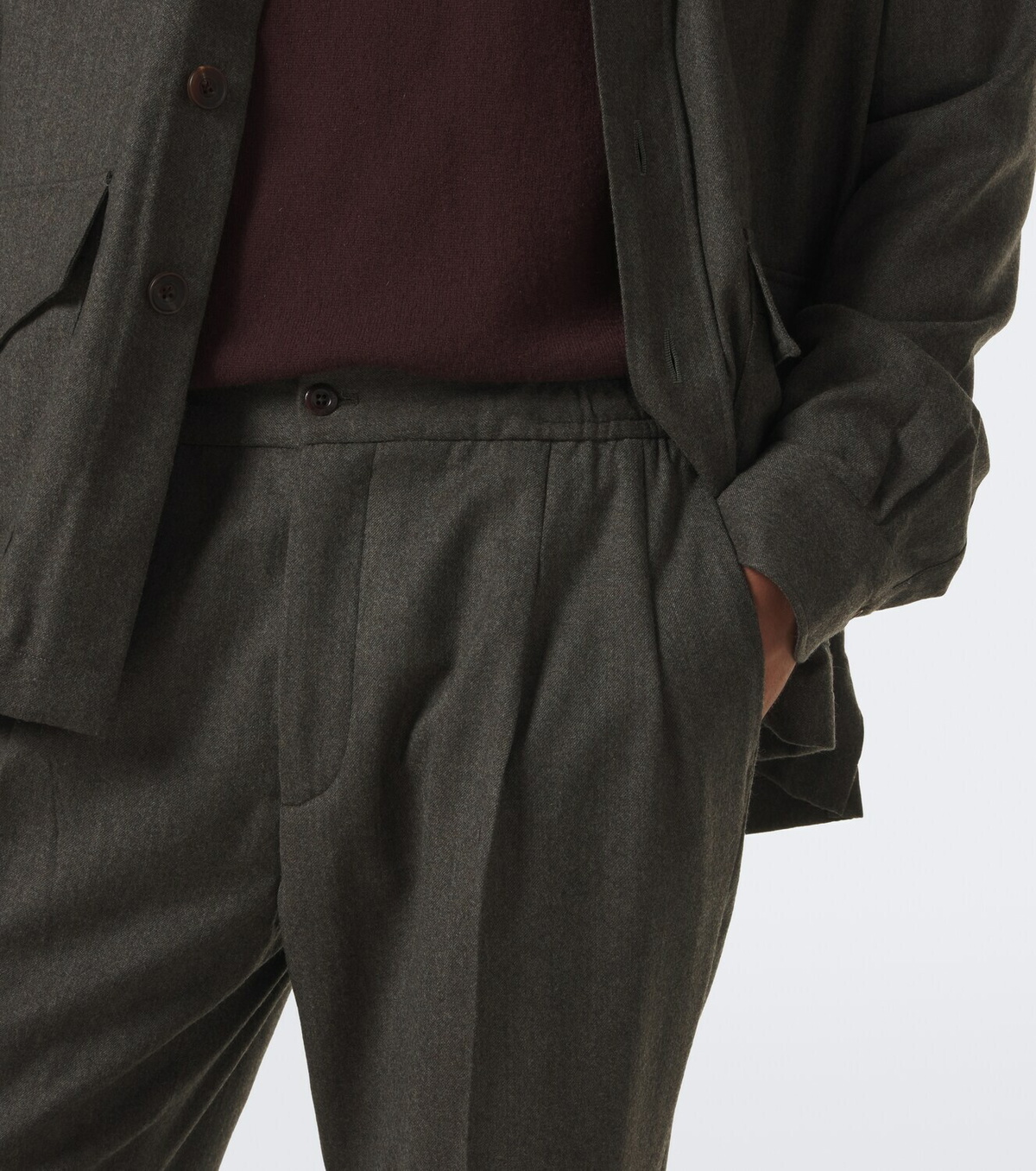 Rubinacci Virgin wool straight pants