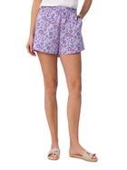 MC2 Saint Barth Woman Cotton Betsy Pull Up Shorts Meave | Made With Liberty Fabric