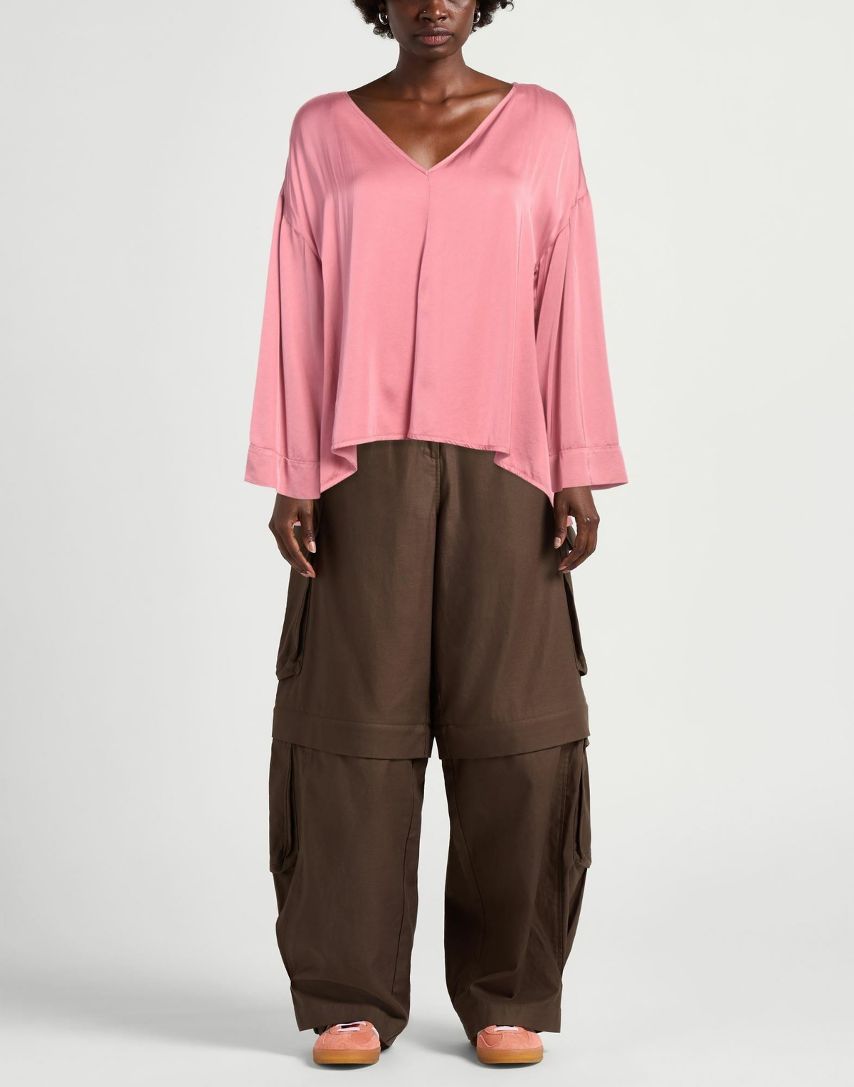 Manila Grace Womens Top Antique rose