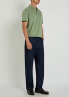 Gant Logo-embroidered Piqué Cotton Polo Shirt Light Green