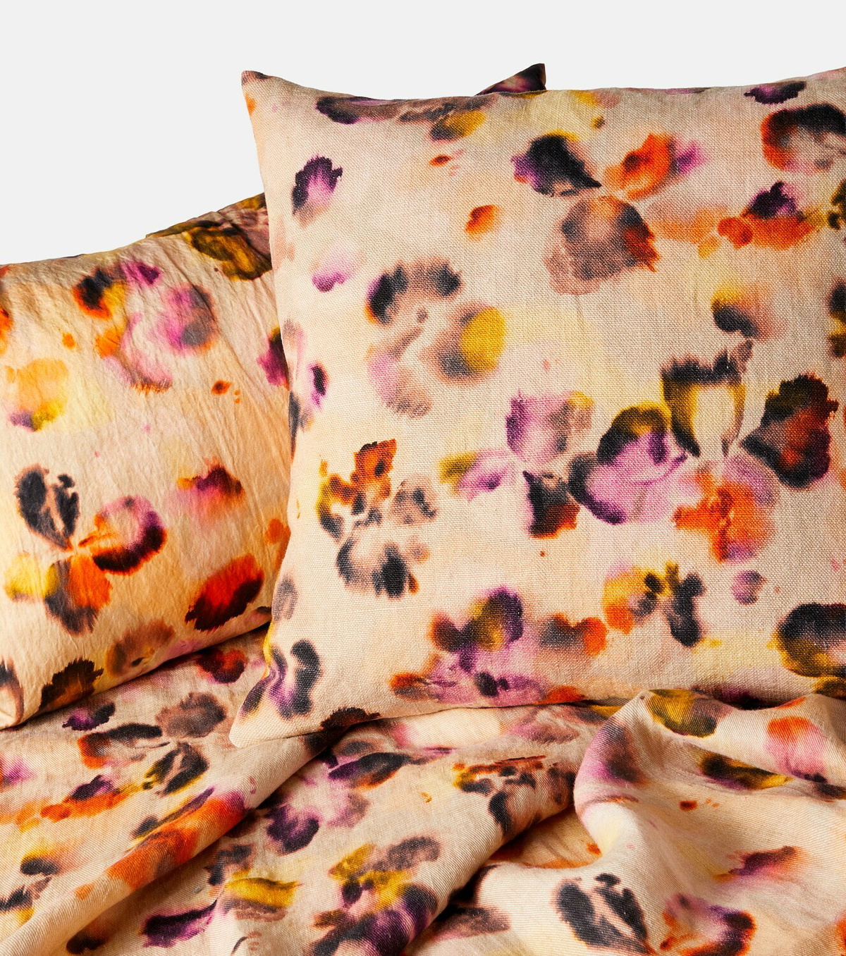 The House of Lyria Amyris printed linen cushion