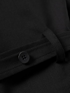 Stòffa - Belted Wool Trench Coat - Black