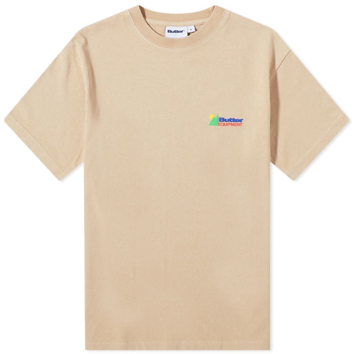 Photo: Butter Goods Men's Equipment Pigment Dye T-Shirt in Khaki