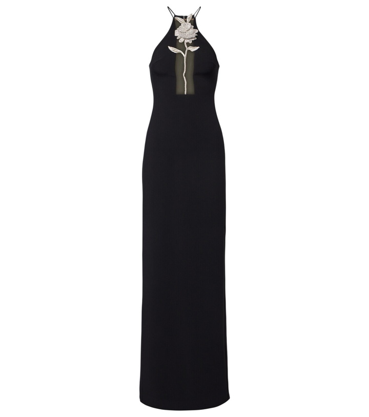 Photo: David Koma Embellished halterneck gown