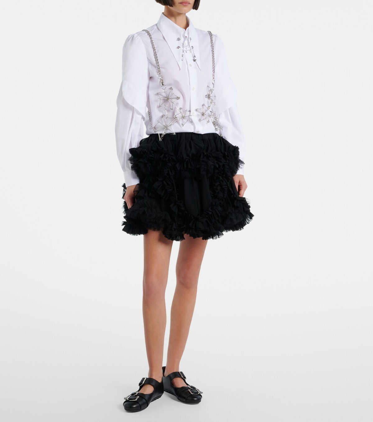 Noir Kei Ninomiya Chain-detail top