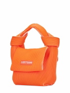 LASTFRAME Two-tone Rib Knit Obi Top Handle Bag