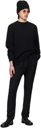 DEVOA Black Raglan Sweater