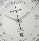 Montblanc - Heritage Automatic Day-Date 39mm Stainless Steel and Alligator Watch - White