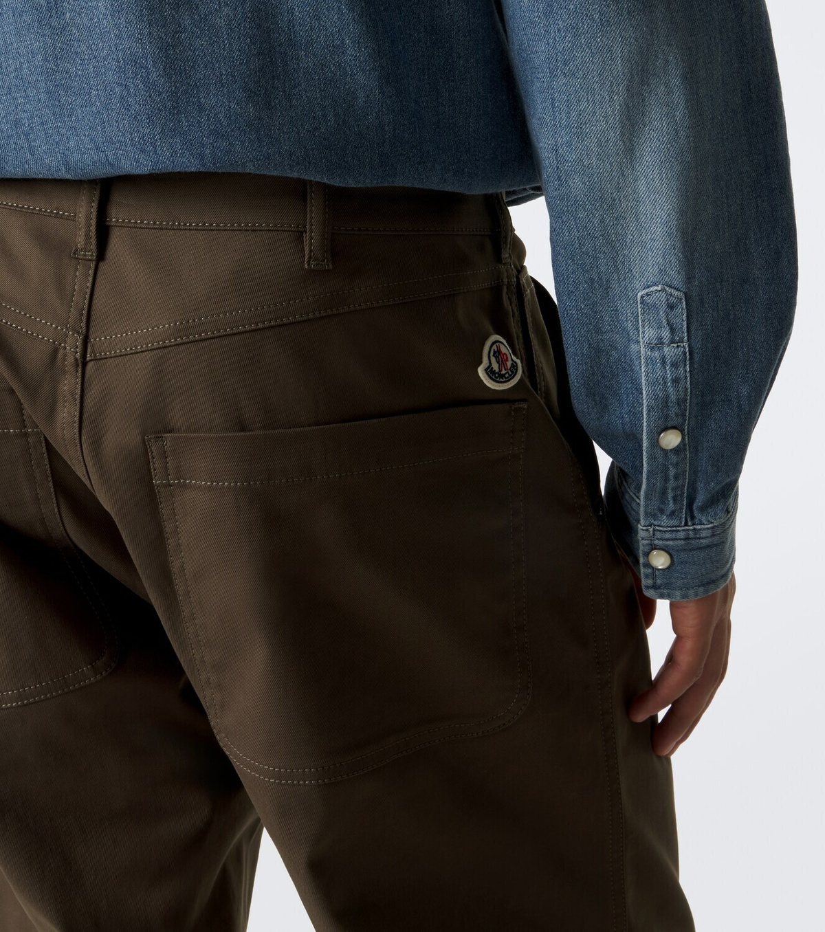 Moncler Cotton-blend straight pants