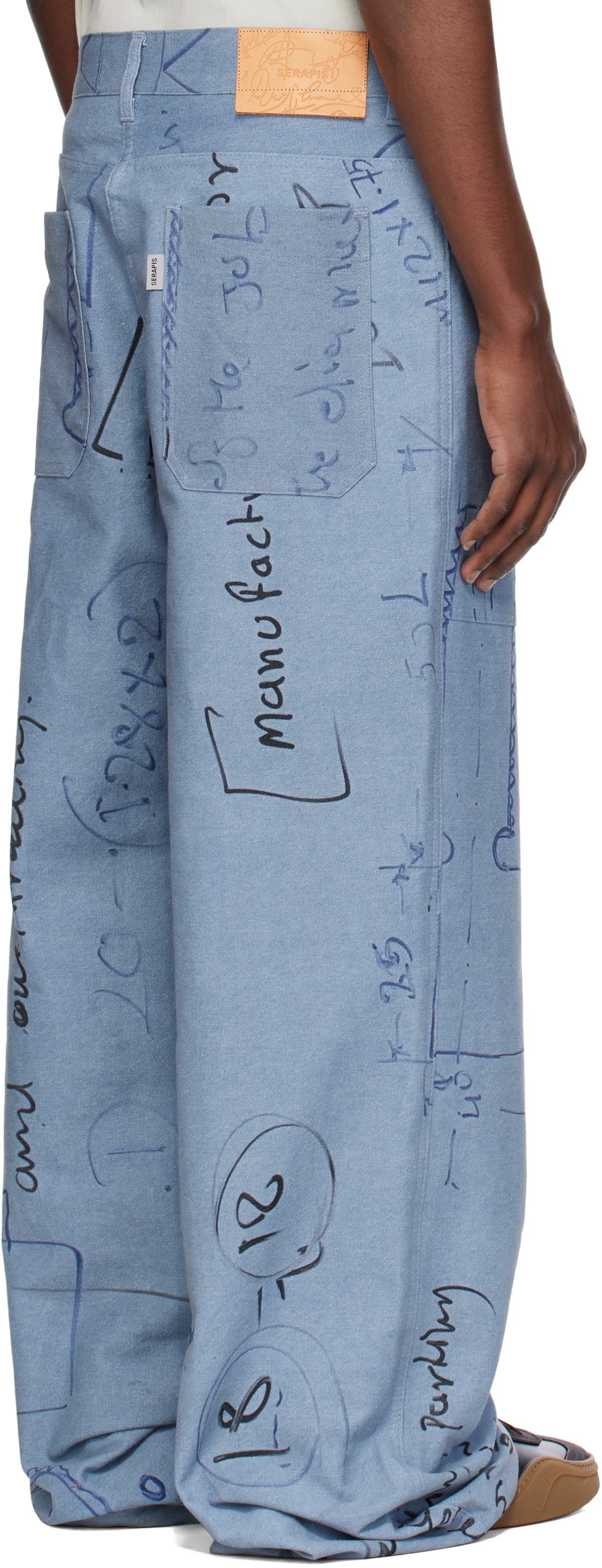 Serapis Blue Engine Board Sailor Trousers