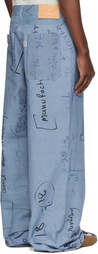 Serapis Blue Engine Board Sailor Trousers