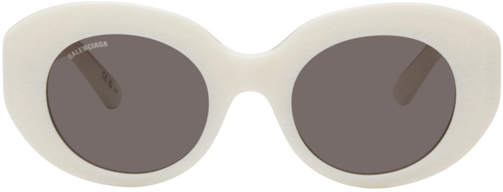 Photo: Balenciaga White Dynasty Sunglasses